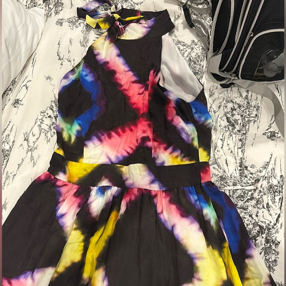 Colorful Tie-Dye Halter dress from Busayo - Picture 3 of 4